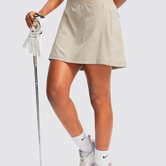 G Gradual Golf Skorts for Women with Pockets High Waisted KHAKI X-SMALL - Picture 11 of 13